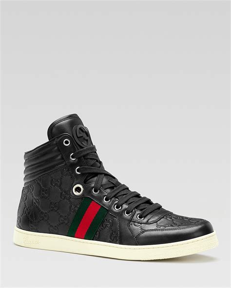 gucci leather high top|gucci high top sneakers beige.